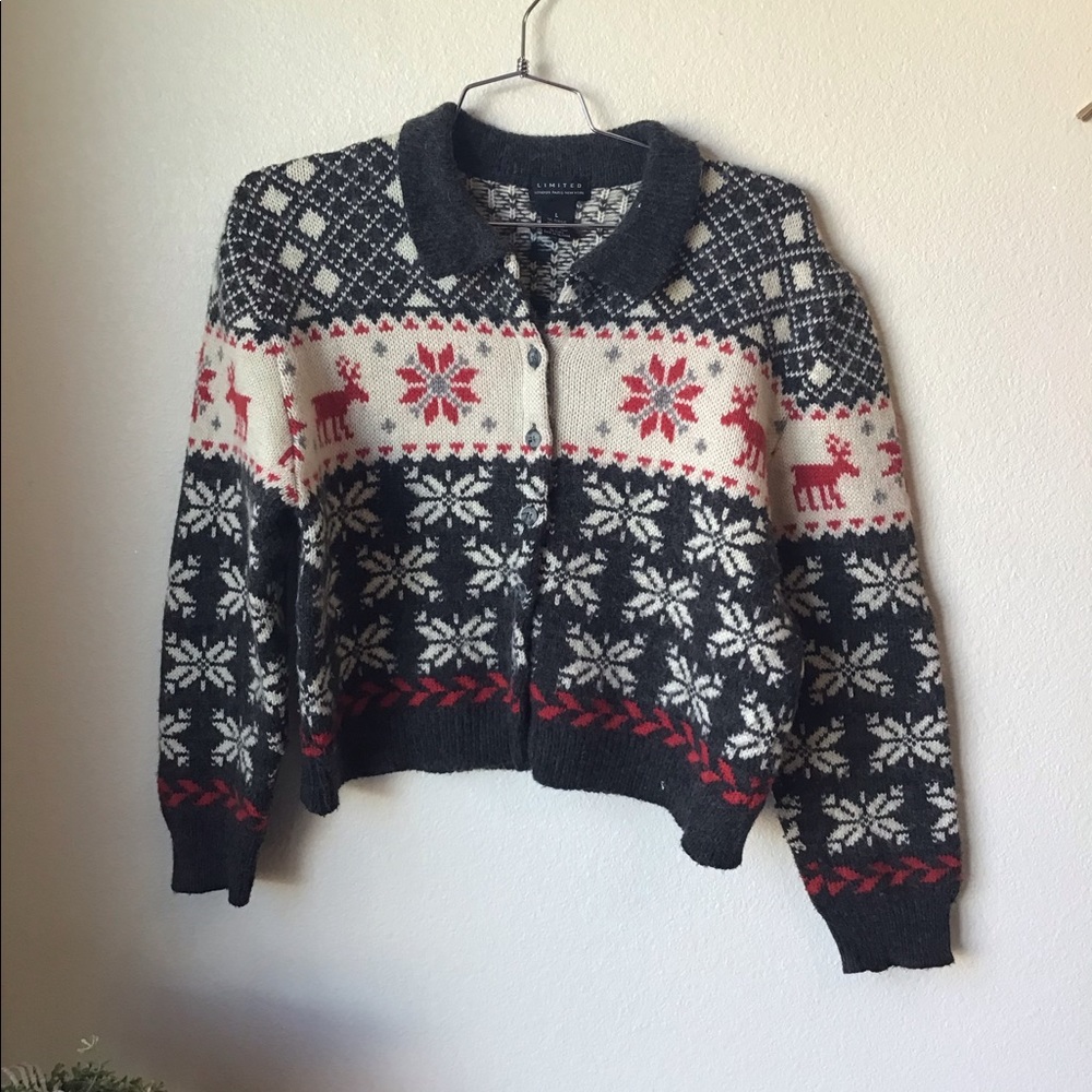 Limited London Paris New York Wool Blend Sweater